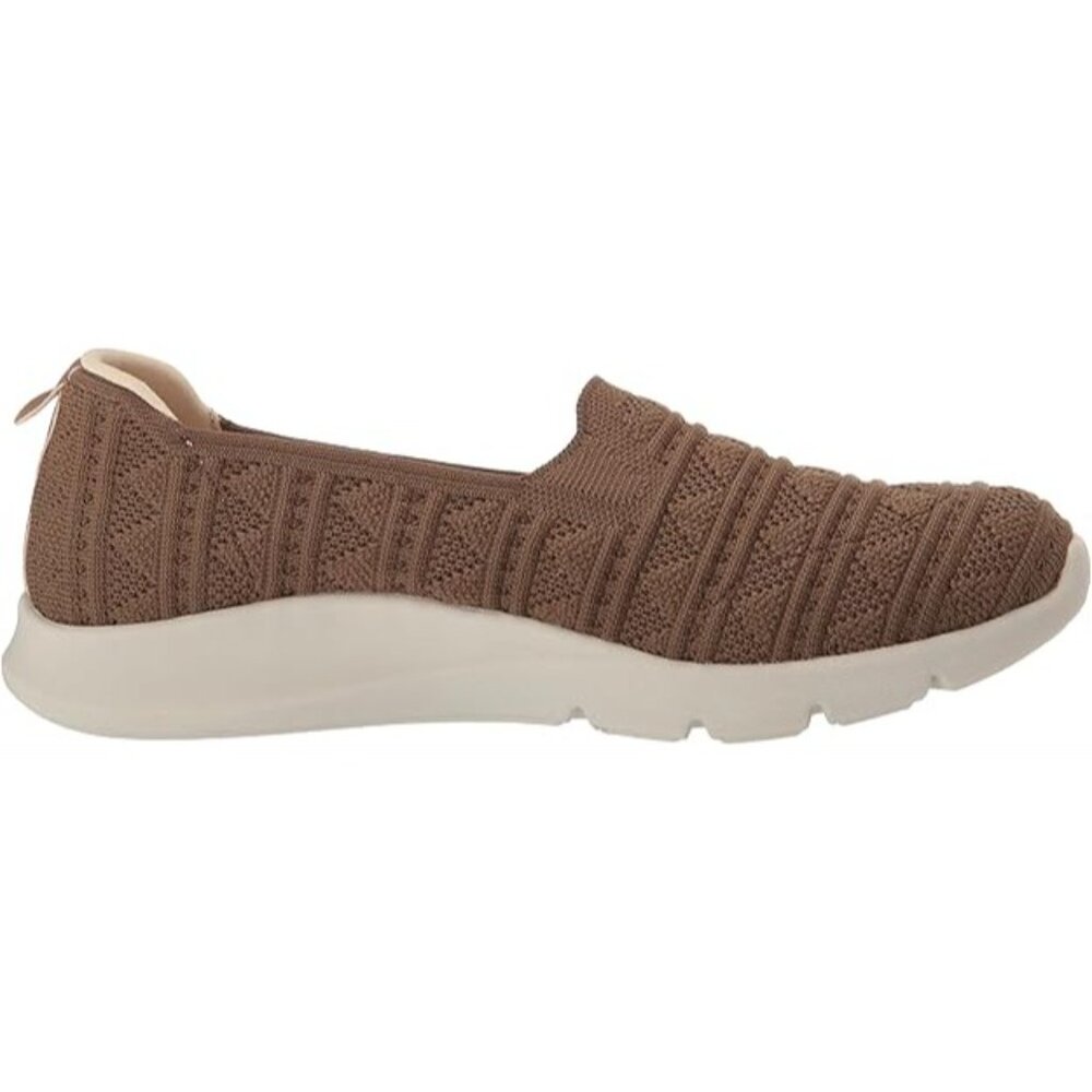 Spenco Womens Comfort Stretch Crochet Sneaker Shitake Brown 5.5D Orthotic SlipOn - Picture 3 of 8